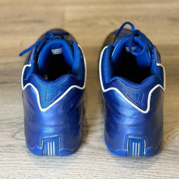 8/10 - Size 12 - Adidas T-Mac 3 Royal Blue Basketball Shoes All Star Game - Picture 6 of 8